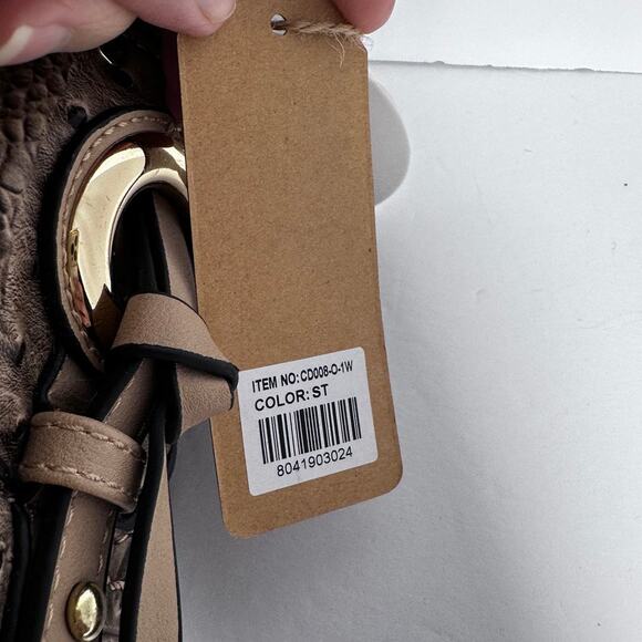 Le Miel 3 in 1 Ostrich Bag Set NWT Tote Handbag dust bag - Picture 7 of 9